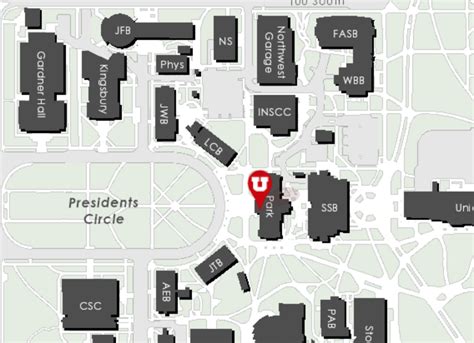 University Of Utah Campus Map Printable