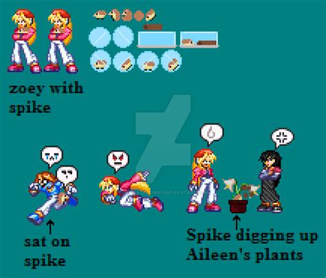 spike sprite sheet by omegazeke08013 on DeviantArt