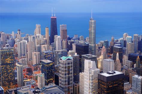 Chicago aerial view Photograph by Songquan Deng | Fine Art America