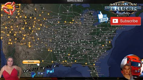 American Truck Simulator (1.40) Coast to Coast map v2.11.14 Big Map ...