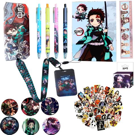 Buy Tryse Demon Slayer Merch Set School Supplies for Anime Fans Anime ...