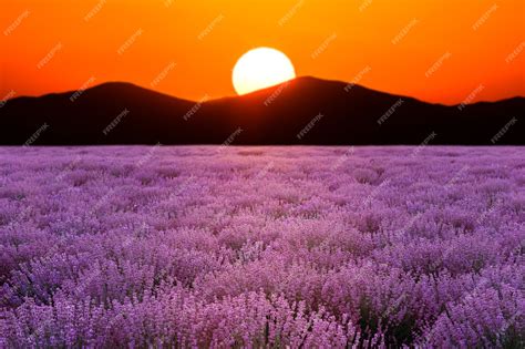 Lavender Fields Sunset