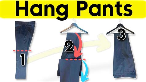 3 Clever Ways to HANG PANTS: A step-by-step guide - YouTube