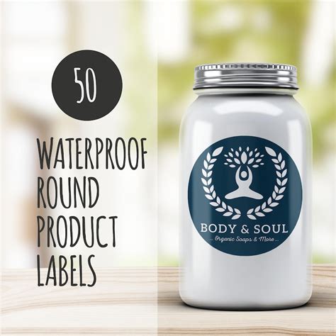 Round Product Labels 50-jar Labels Round Labels Round | Etsy