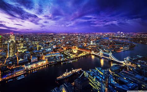 London Skyline at Night Wallpapers - Top Free London Skyline at Night ...