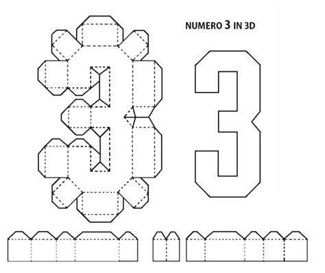 Numeri 3D fai da te | Segni di buon compleanno, Regali fai da te ...