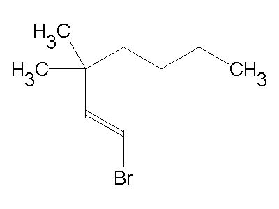 (1E)-1-bromo-3,3-dimethyl-1-heptene - C9H17Br, density, melting point, boiling point, structural ...