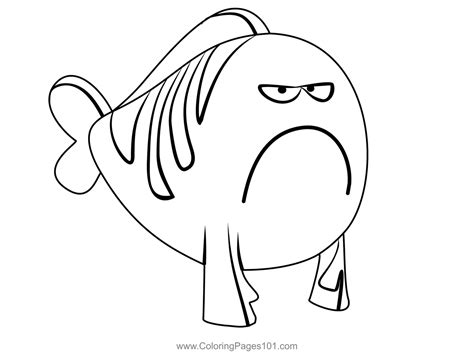 Mr Grumpfish From Bubble Guppies Coloring Page for Kids - Free Bubble Guppies Printable Coloring ...