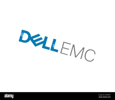 Dell EMC, rotated logo, white background B Stock Photo - Alamy