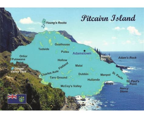 Maps of Pitcairn Islands | Collection of maps of Pitcairn Islands | Oceania | Mapsland | Maps of ...