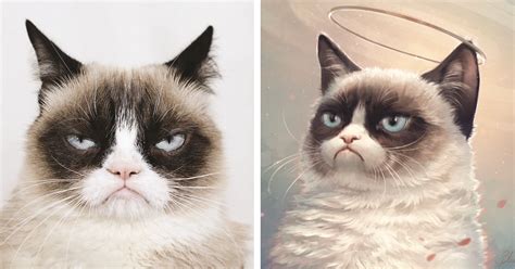 Fans Around the World Artistically Pay Tribute to Grumpy Cat