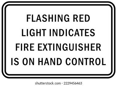 Fire Emergency Sign Flashing Red Light Stock Vector (Royalty Free ...