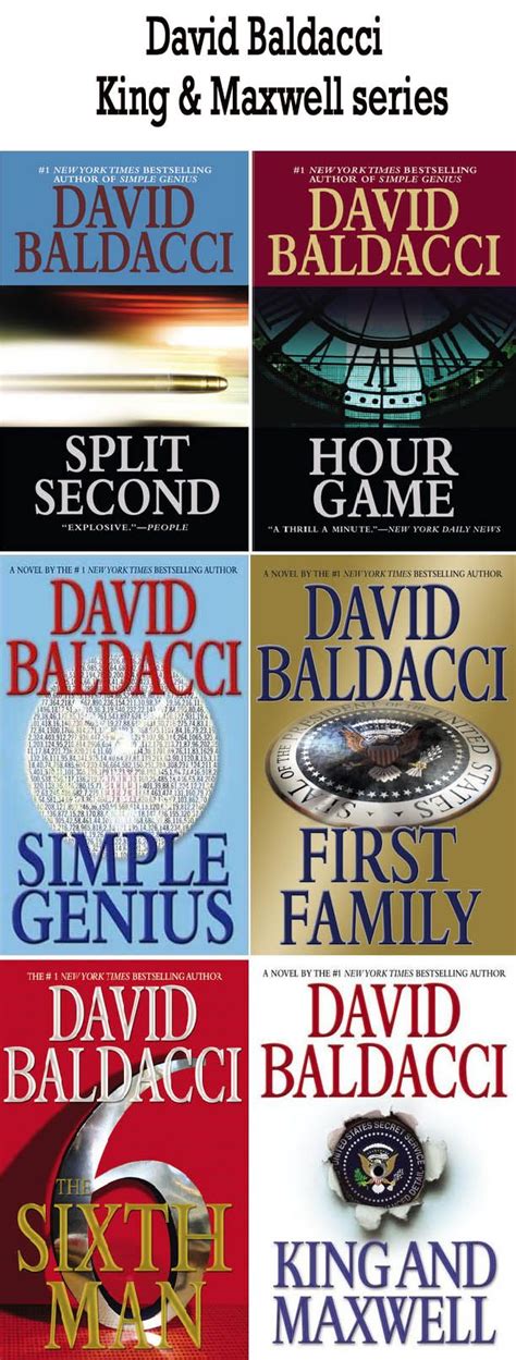 David Baldacci Books In Order | David baldacci books, Book worms, Music ...