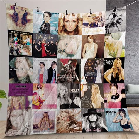 Delta Goodrem Album Covers Quilt Gift For Christmas, Birthday ...