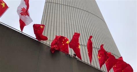 China flag raising at Toronto City Hall met with protest, boycott by ...