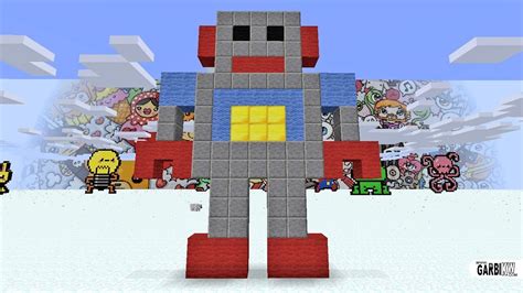 Minecraft Pixel Art - How To Make a Robot | Arte píxeles minecraft ...