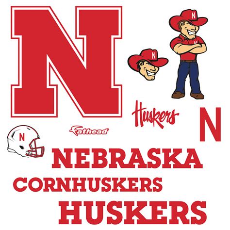 Nebraska Cornhuskers Logo Assortment Wall Decal | Shop Fathead® for ...