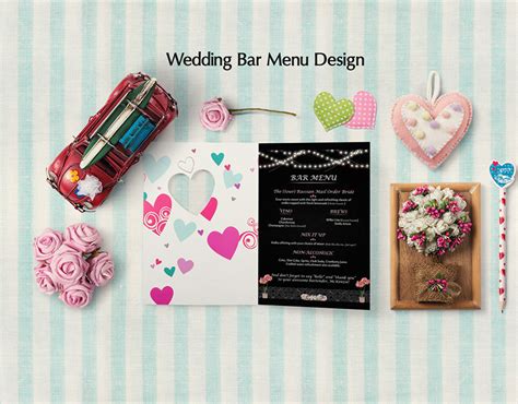 Wedding Bar Menu Design. :: Behance