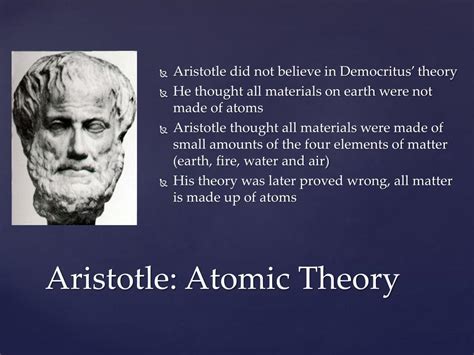 PPT - Aristotle and Democritus: The Atomic Theory PowerPoint ...