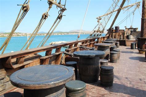 Pirate Ship Interior Background - canvas-goose