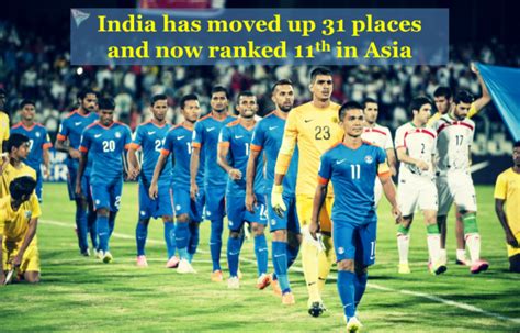 India climb to highest FIFA ranking in over two decades