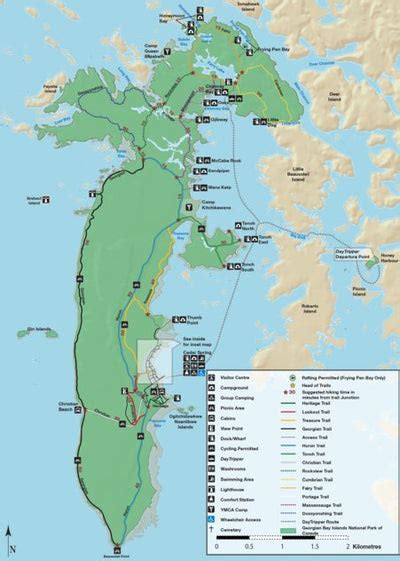 Georgian Bay Islands - Full Park Map map by Parks Canada - Avenza Maps | Avenza Maps