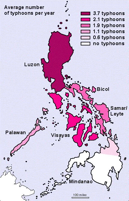 Map of Philippines Typhoon Amounts | Philippines, Map projects, Bicol