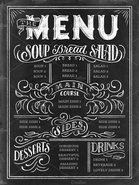 chalkboard menu - Google Search | Chalkboard lettering, Lettering ...