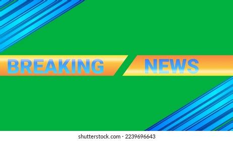 Breaking News Background Green Screen Animation Stock Illustration ...