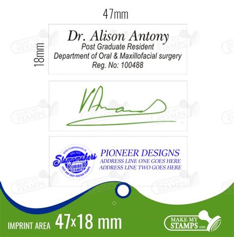 Doctors Stamp, Pocket Stamp for doctors, Pocket rubber stamp for Doctors