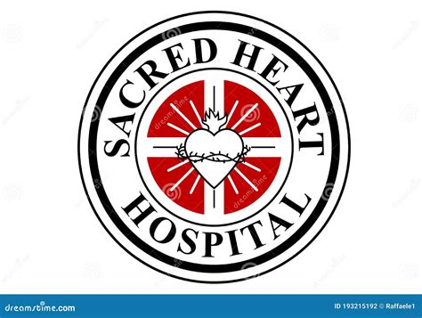 Sacred Heart Hospital Logo Scrubs Editorial Photography - Illustration ...