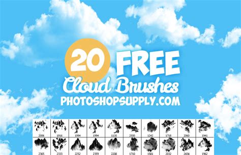 [FREE] Cloud Brushes Photoshop - Photoshop Supply