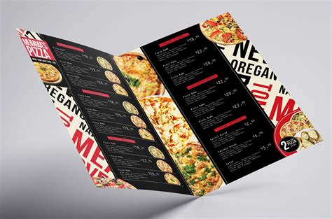 Folding A3 Pizza Menu Template in PSD, Ai & Vector - BrandPacks