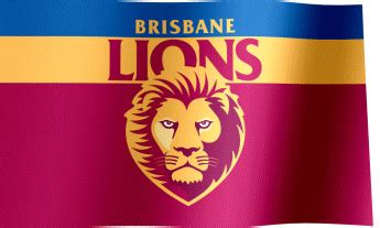 Brisbane Lions Fan Flag (GIF) - All Waving Flags