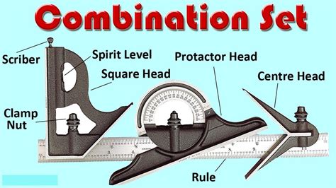 Combination set/square Uses, Parts and details - YouTube