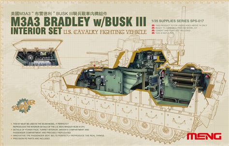 Meng SPS017 1/35 Interior Set for U.S. CFV M3A3 Bradley