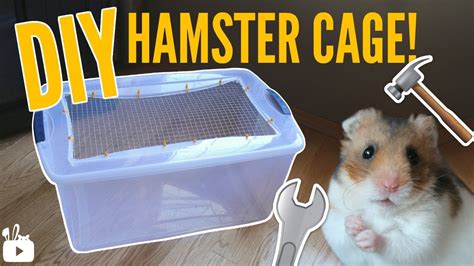 HOW TO MAKE A BIN CAGE | DIY Hamster cage! - YouTube