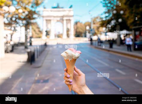 Street food in Milan city Stock Photo - Alamy