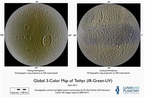 Photos: Spectacular Color Maps of Saturn's Moons by Cassini | Space