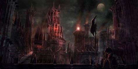 Dol Guldur... | Fortress concept art, Dwarven city, Concept art