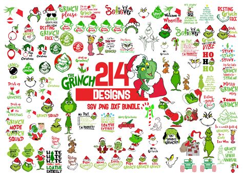 Grinch Gesicht Grinch Hand Grinch Svg Bundle Grinch Etsy Schweiz | My ...