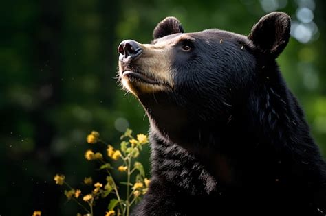 Premium AI Image | A American Black Bear portrait wildlife photography