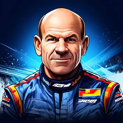 Adrian newey caricatura by Axel Montesino - Playground