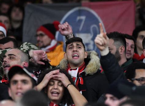 AC Milan Ultras in the Stands Editorial Photography - Image of cheering ...