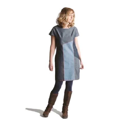 Sew Different / Printed Sewing Pattern / Essential Denim Dress | Oak Fabrics