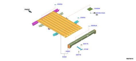 Nissan Altima Truck Bed Floor Sill (Rear) - K3690-9BUAA - Genuine ...