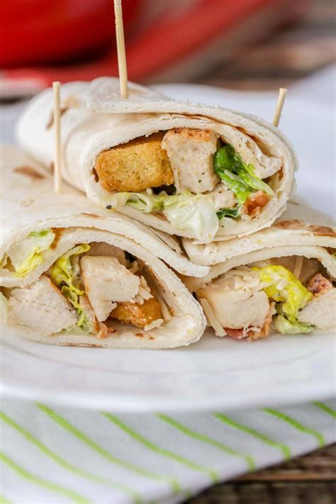 Grilled Chicken Caesar Wraps {Yummy & Healthy} - Lil' Luna