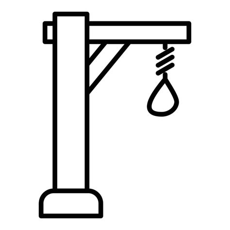 Gallows Line Icon 6171853 Vector Art at Vecteezy