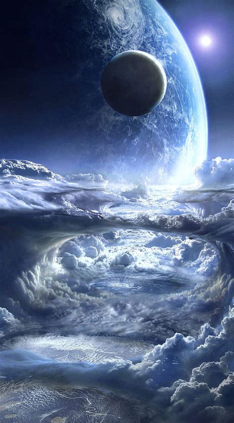 1080P free download | Planet, fantasy art, space art, digital art, clouds, space, HD phone ...