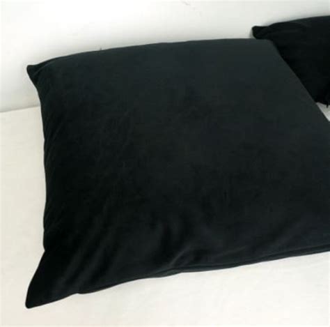 Black Velvet Throw Pillow Black Pillow Velvet Pillow Cover - Etsy